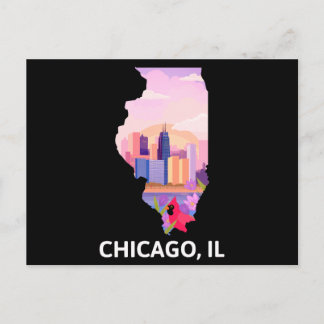 Postal Chicago Postcard