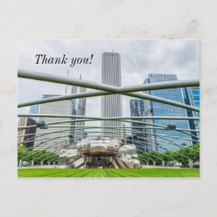 Postal Chicago Pritzker Pavilion Gracias Postcard