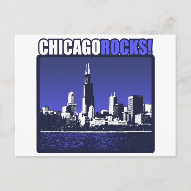 Postal ¡Chicago Rocks! (Anverso)