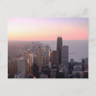 Postal Chicago Sunset
