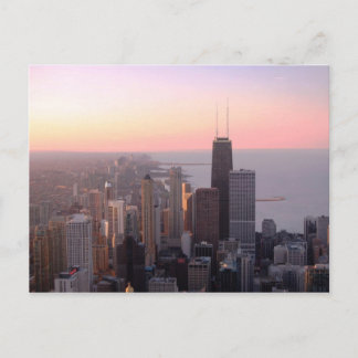 Postal Chicago Sunset