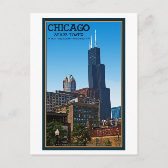Postal Chicago - Torre Sears (Anverso)