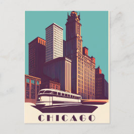 Postal Chicago, transporte público, viajes
