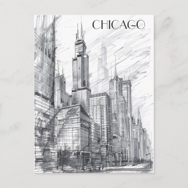 Postal Chicago Travel (Anverso)
