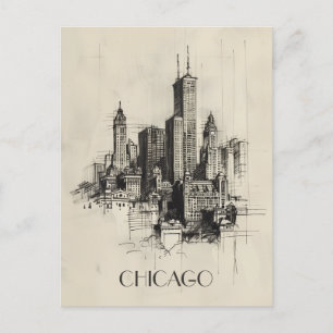 Postal Chicago USA Travel