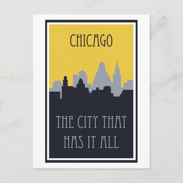 Postal Chicago  Vintage Travel  Postcard (Anverso)