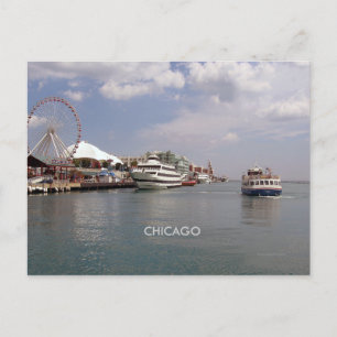 Postal Chicago - Vista del muelle de la Marina