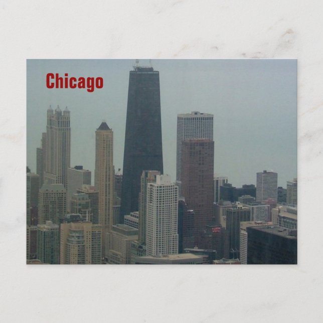 Postal Chicago y el lago Michigan (Anverso)