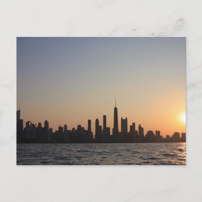 Postal chicagosunset (Anverso)