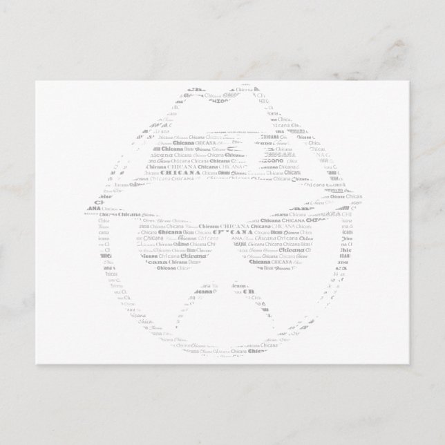 Postal Chicana recorre el bajador de texto bajo (Anverso)