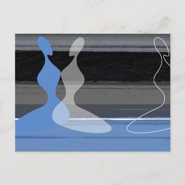 Postal Chicas azules (Anverso)