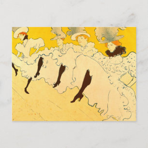Postal Chicas bailando Tolouse-Lautrec Póster Arte Amaril