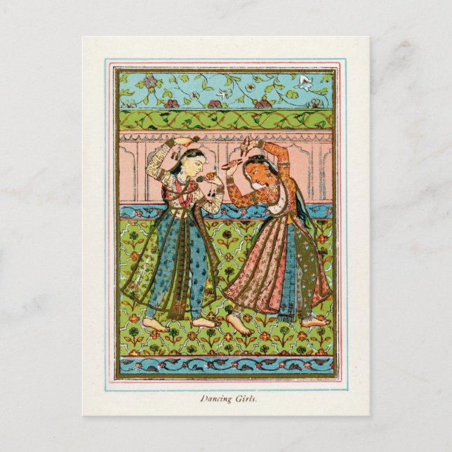 Postal Chicas bailarines (Anverso)