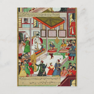 Postal Chicas bailarines tomaron el palacio de Baz Bahadu