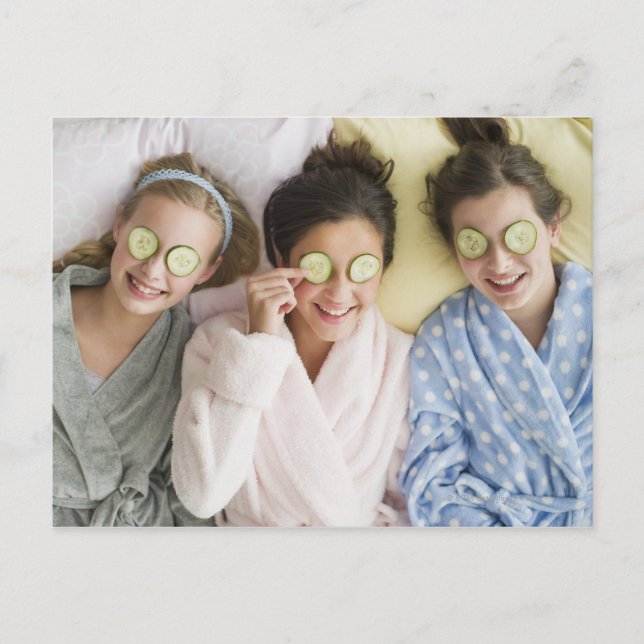 Postal Chicas con un rostro (Anverso)