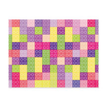 Chicas Construyendo Ladrillos Bloques Cumpleaños G