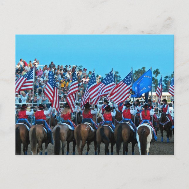 Postal Chicas de bandera (Anverso)