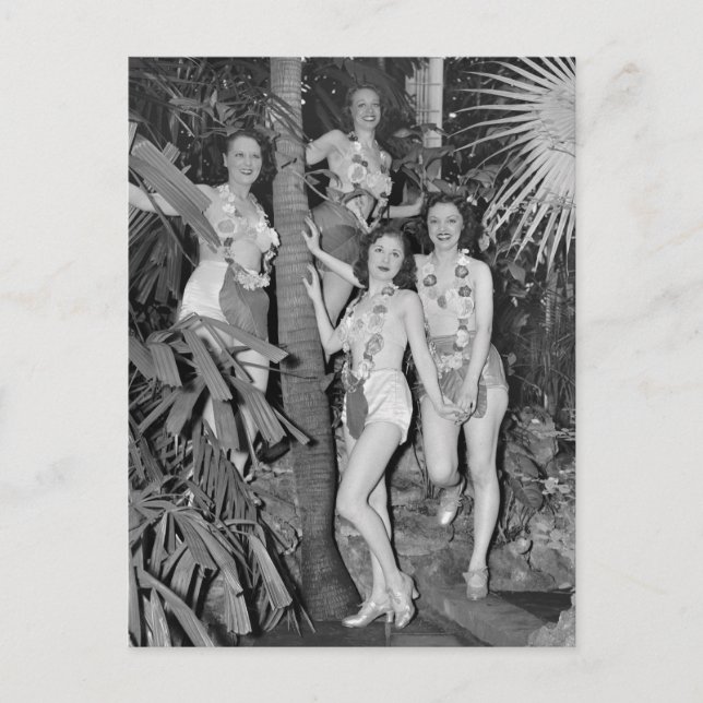 Postal Chicas de California, años 30 (Anverso)