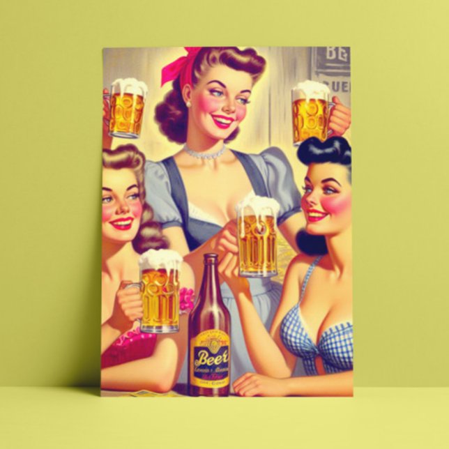 Postal Chicas de Cerveza Vintage (Subido por el creador)