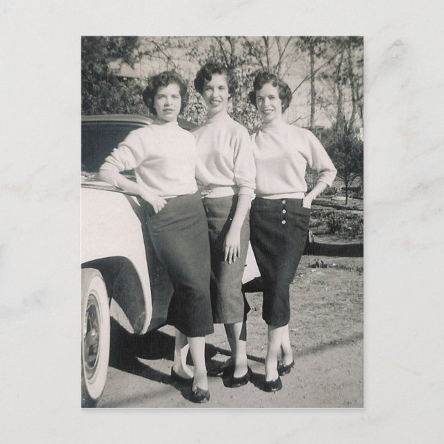 Postal chicas DE GLAMOR DE 1957 #47 (Anverso)