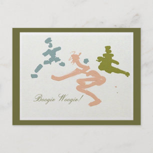 Postal chicas de la boogie