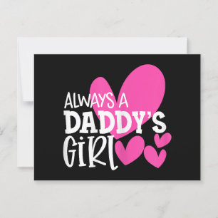 Postal Chicas de la hija de una Chica de papá siempre son
