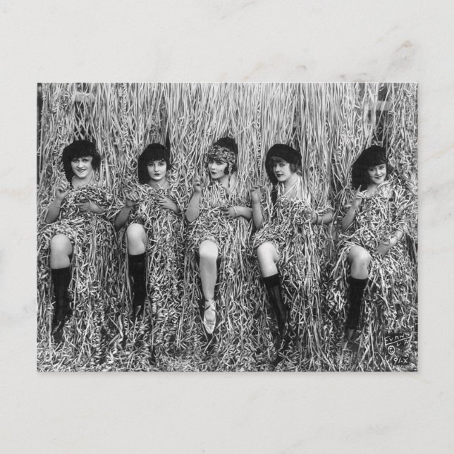 Postal Chicas de Mack Sennett, 1918 (Anverso)