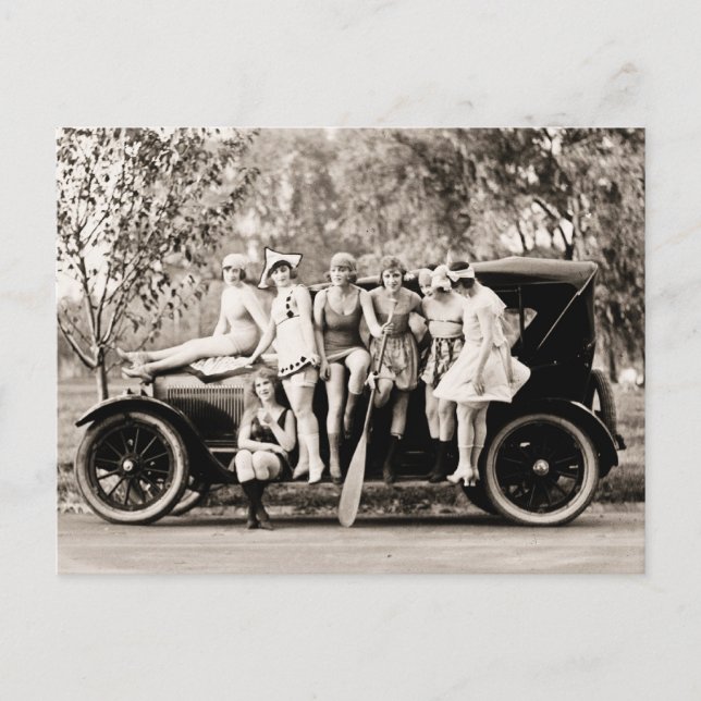 Postal Chicas de Mack Sennett de 1918 (Anverso)