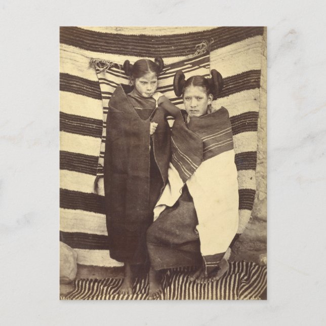 Postal Chicas de Moki, 1879 (Anverso)