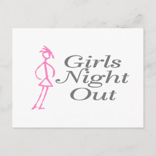 Postal Chicas de noche fuera (Chica)