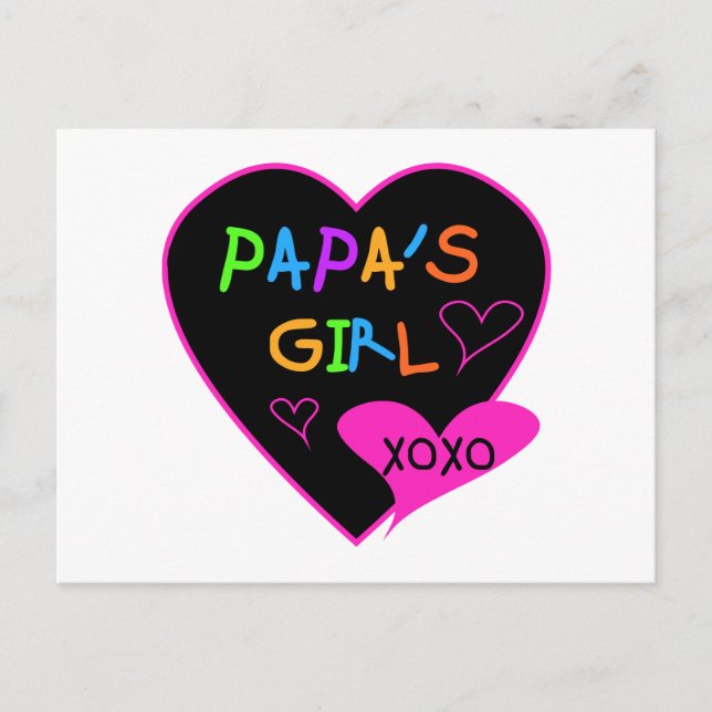 Postal Chicas de papá Tees, Gorras, tazas, botones, ropa (Anverso)
