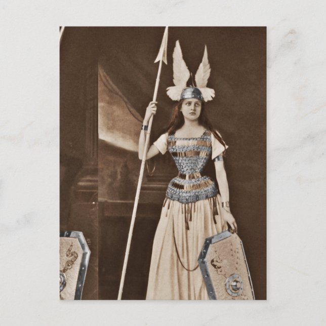 Postal Chicas de Retro Valkyrie (Anverso)