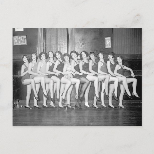 Postal Chicas de revista, 1924 (Anverso)