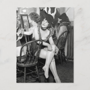 Postal Chicas del espectáculo entre bastidores, 1926