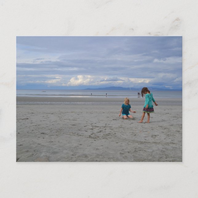 Postal Chicas en la playa (Anverso)