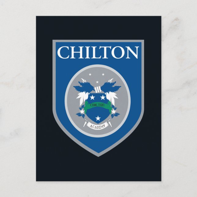 Postal Chicas Gilmore | Insignia de la Academia Chilton (Anverso)