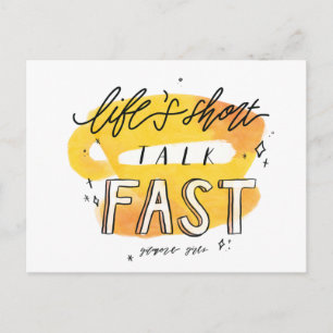 Postal Chicas Gilmore   La vida habla rápido