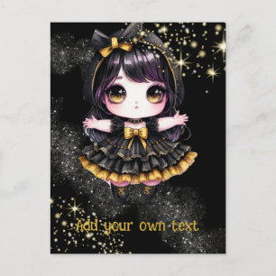 POSTAL   Chicas Góticos Kawaii Chibi Personalizado
