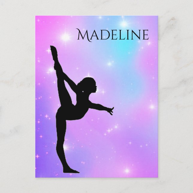 Postal Chicas Gradiente Morado  (Anverso)