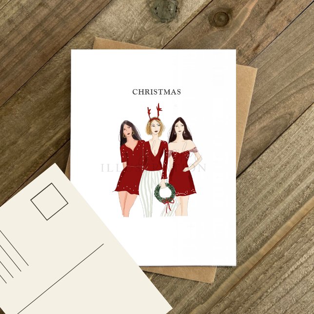 Postal chicas navidades, (Subido por el creador)