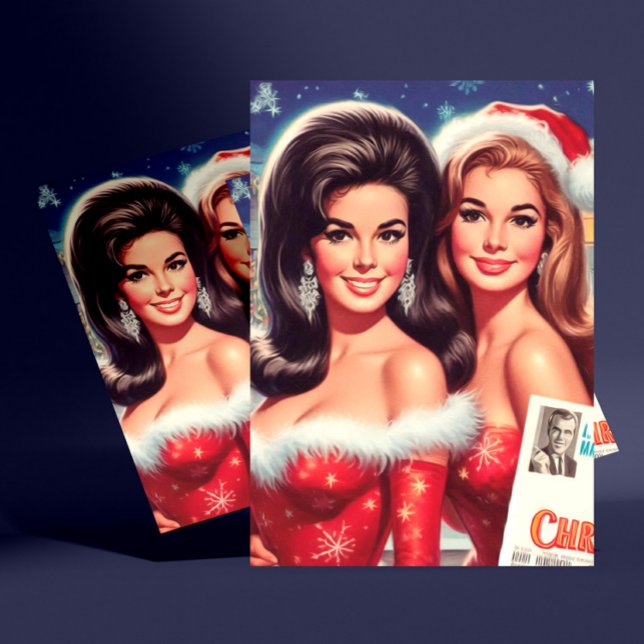 Postal Chicas Navideñas Antiguas (Subido por el creador)