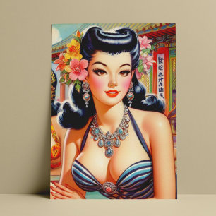 Postal Chicas orientales de Cute Vinage