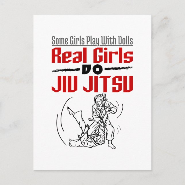 Postal Chicas Reales Jiu Jitsu BJJ Jiujitsu Mujeres (Anverso)