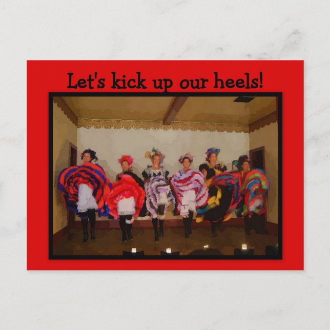 Postal Chicas retiran a los salvajes Chicas del West Danc (Anverso)