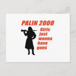 Postal Chicas solo quieren armas