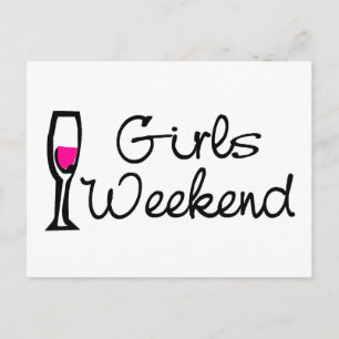 Postal Chicas Weekend Wine