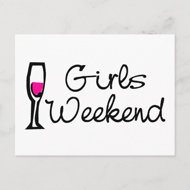 Postal Chicas Weekend Wine (Anverso)
