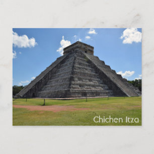 Postal Chichen Itza México Pirámide Kukulkan 7 Maravillas