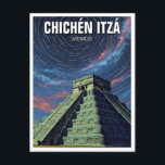 Postal Chichen Itza México Viajes Estrellas Nocturnas<br><div class="desc">Chichén Itzá, uno de los yacimientos arqueológicos mayas más icónicos y mejor conservados, es un testimonio del ingenio y la sofisticación de la civilización maya. Situado en la península de Yucatán, este sitio declarado Patrimonio de la Humanidad por la UNESCO y una de las Siete Maravillas del Mundo atrae millones...</div>