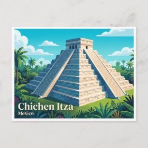 Postal Chichen Itza Piste México